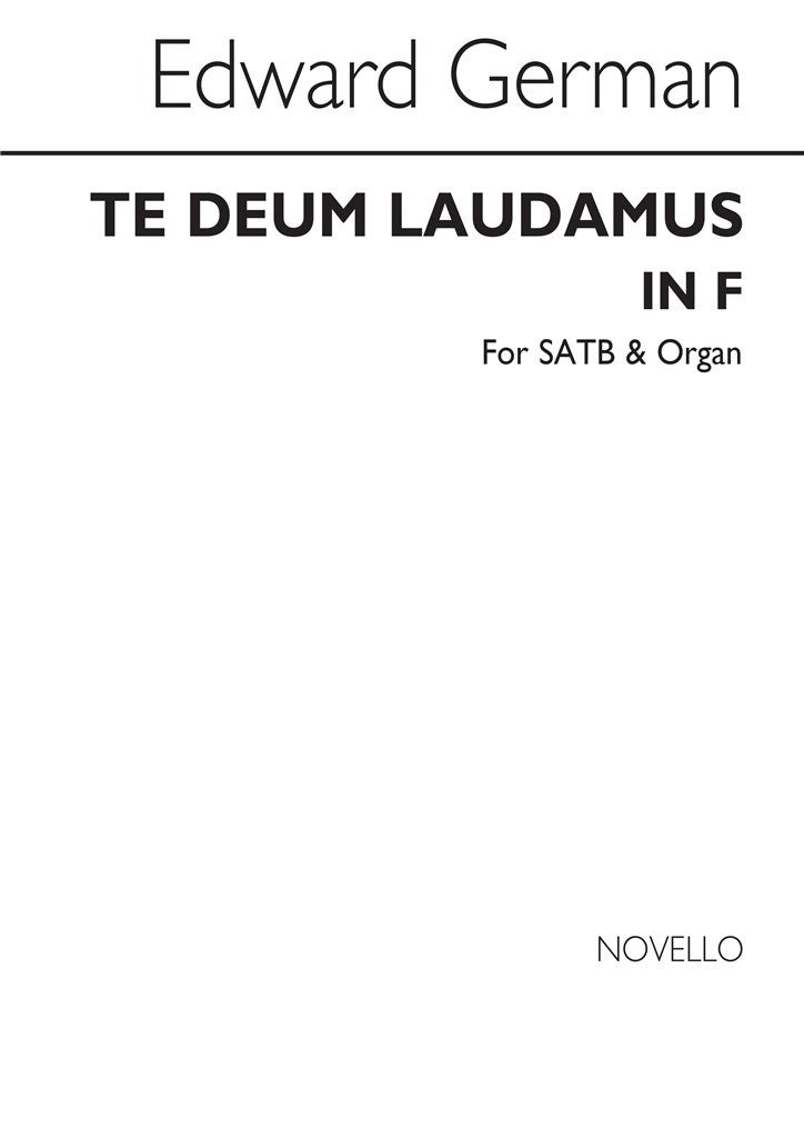 Te Deum Laudamus In F (SATB/Organ)