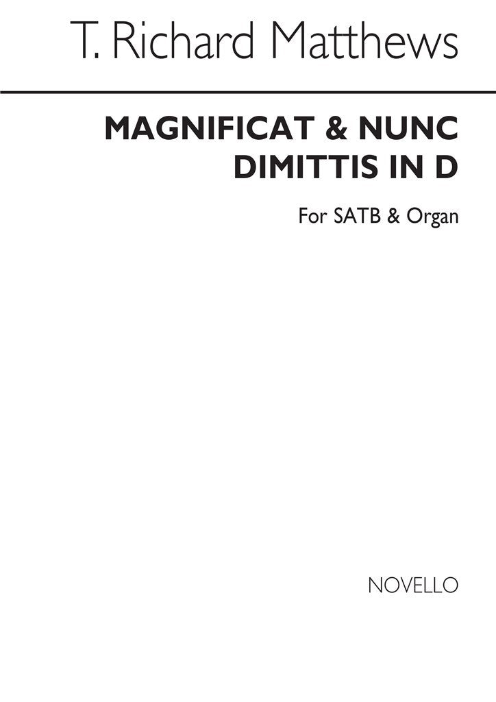 Magnificat And Nunc Dimittis In D