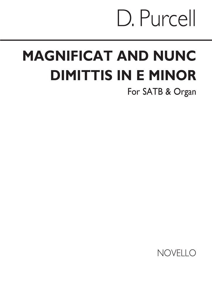 Magnificat and Nunc Dimittis In E Minor