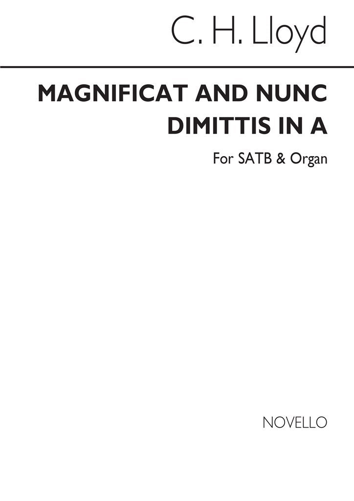 Magnificat and Nunc Dimittis In A