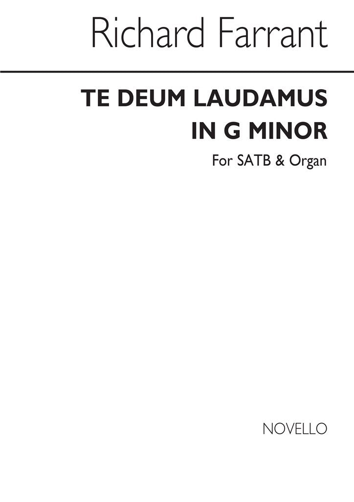 Te Deum Laudamus In G Minor (Edited By John West)