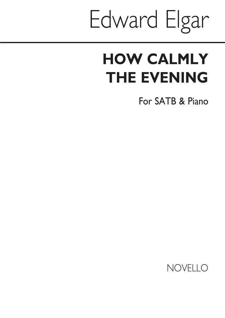 How calmly the evening (SATB)