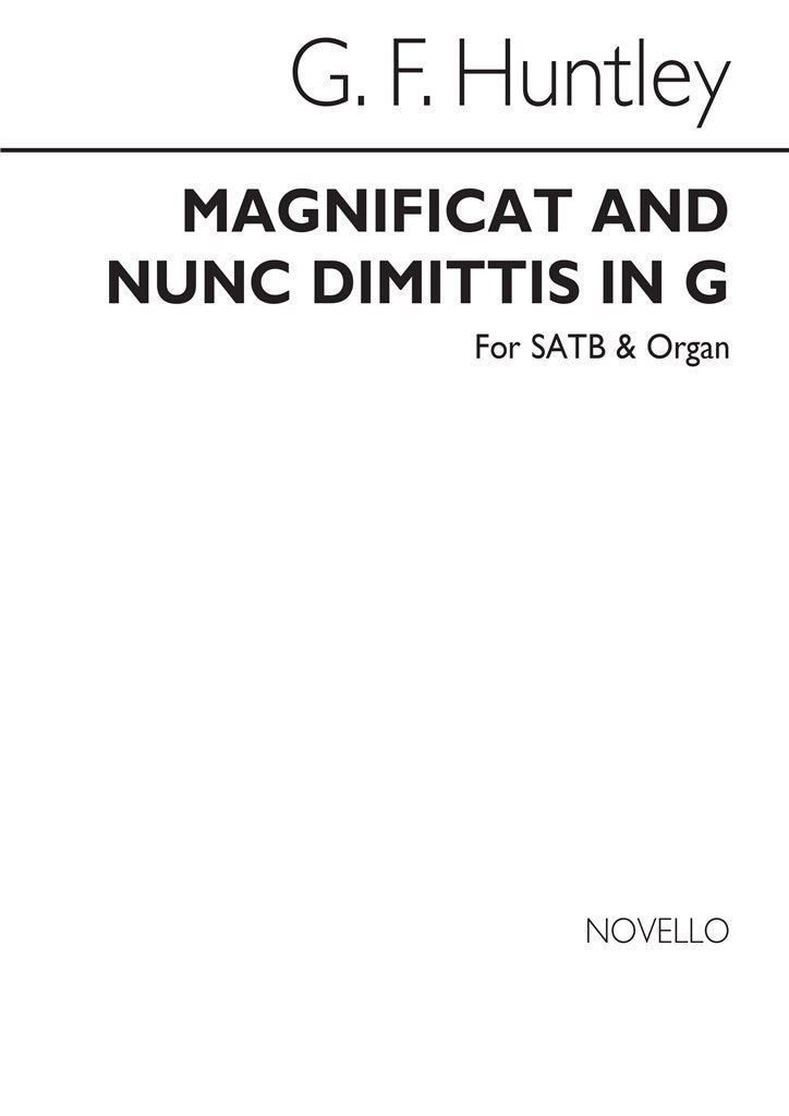 Magnificat And Nunc Dimittis In G