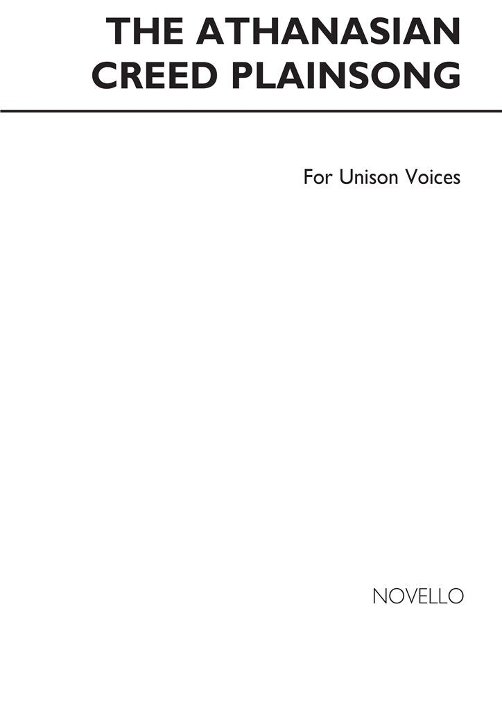 The Athanasian Creed Plainsong (Unison)