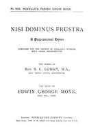 Nisi Dominus Frustra (Hymn)