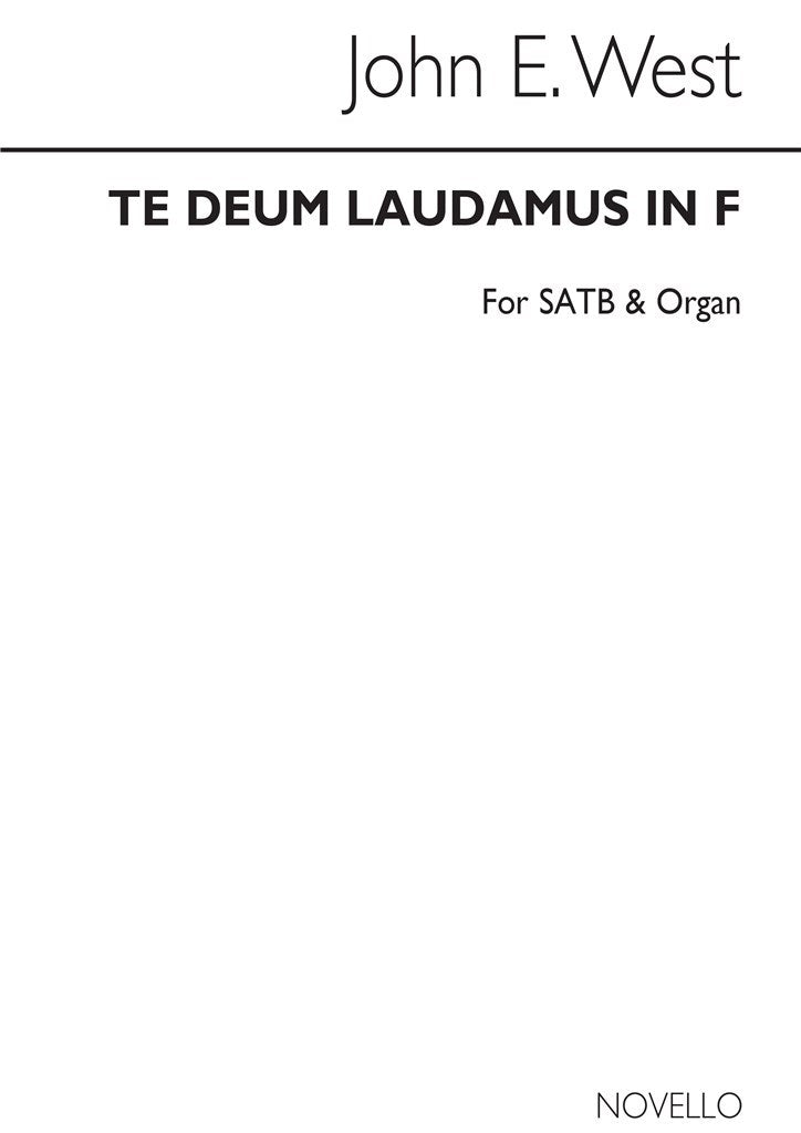 Te Deum Laudamus In F Satb/Organ