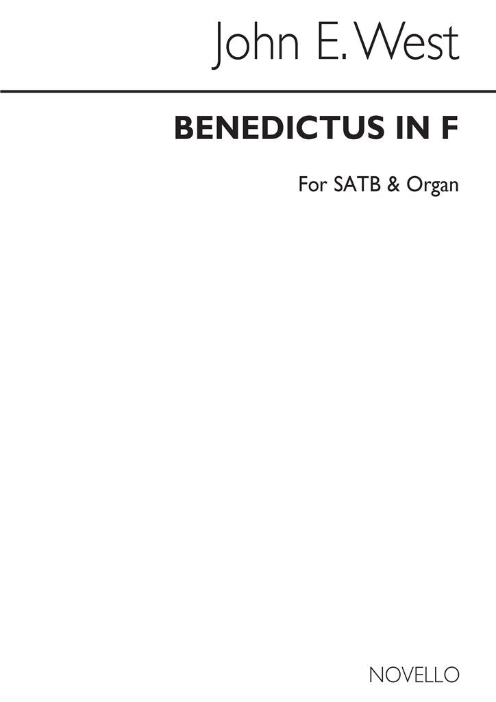 Benedictus In F Satb/Organ