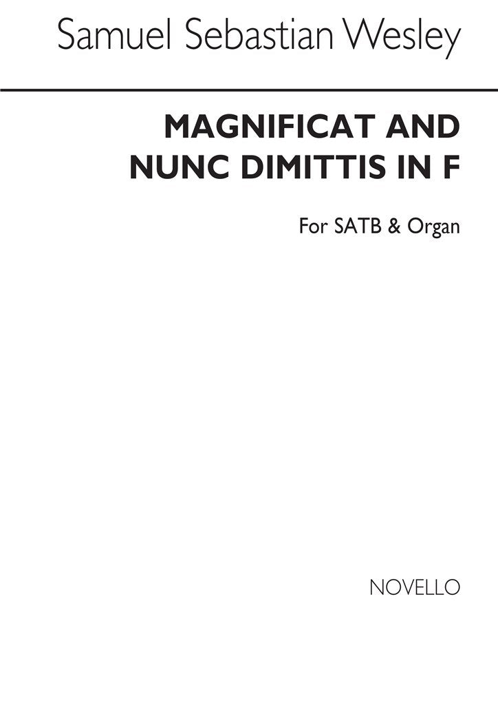 Magnificat and Nunc Dimittis In F (Choral Score)