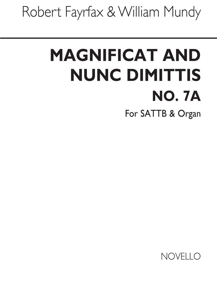 Magnificat and Nunc Dimittis No.7a