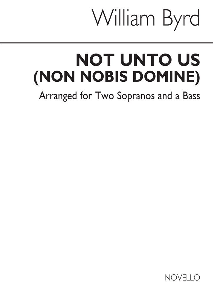 Not Unto Us (Non Nobis Domine) Atb