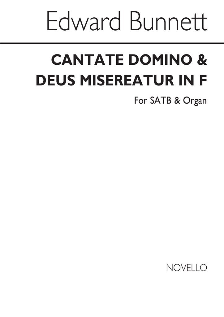 Cantate Domino And Deus Misereatur In F