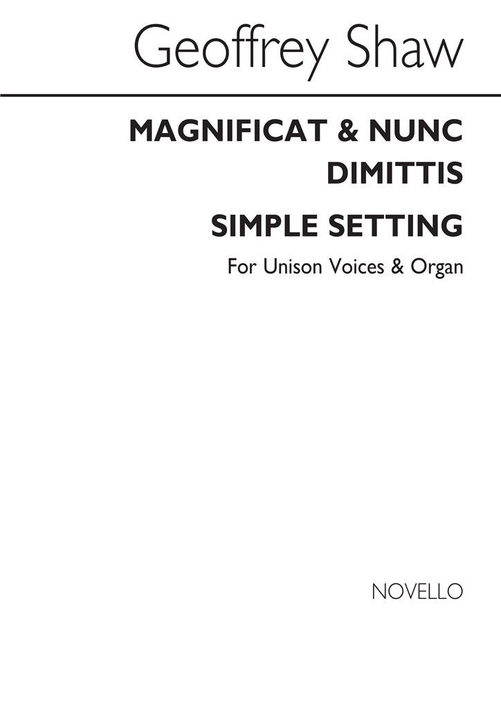 Magnificat and Nunc Dimittis Simple Setting