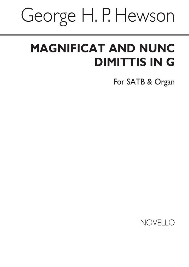 Magnificat And Nunc Dimittis In G