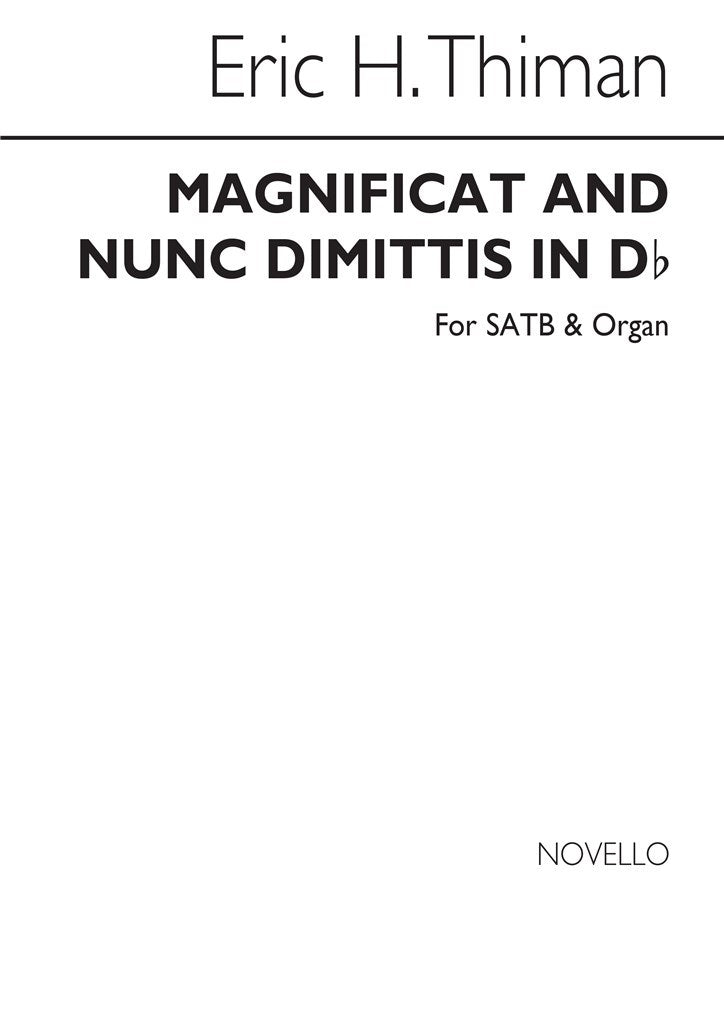 Magnificat and Nunc Dimittis In D Flat
