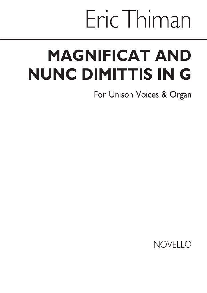 Magnificat and Nunc Dimittis (Unison)