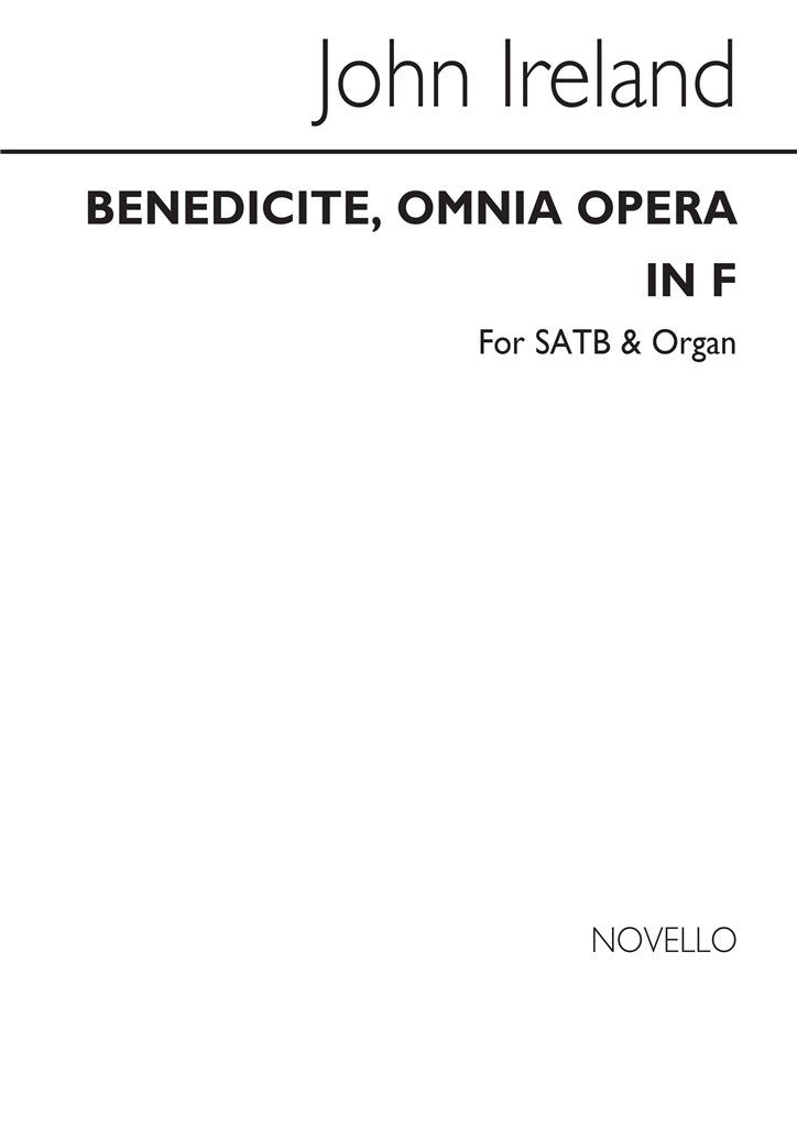 Benedicite Omnia Opera In F