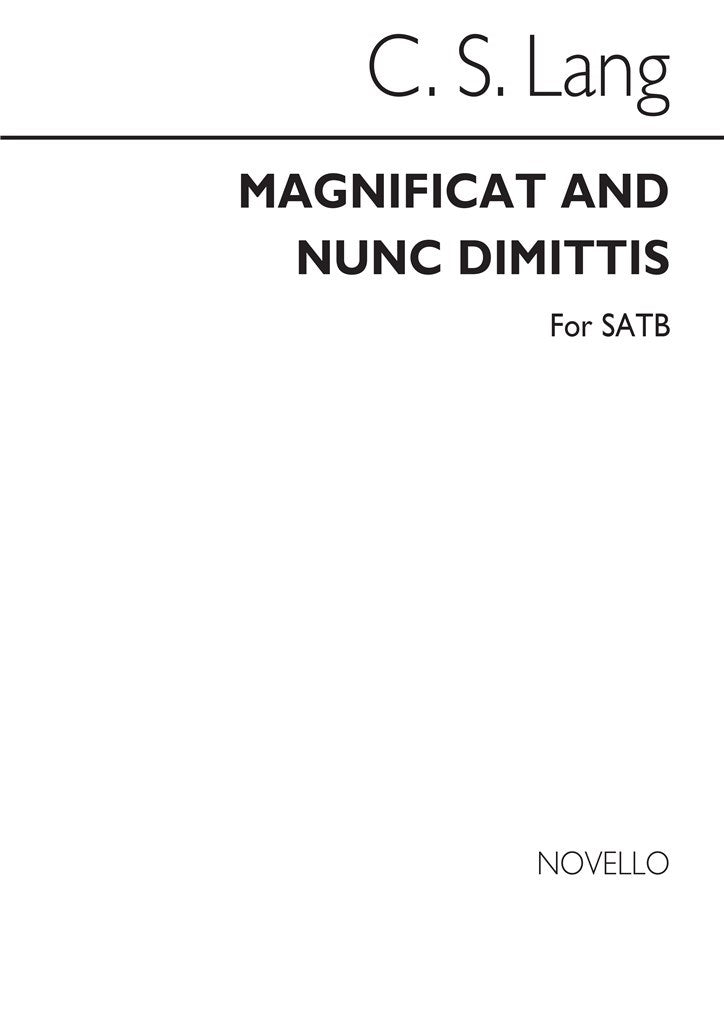 Magnificat and Nunc Dimittis In A Minor