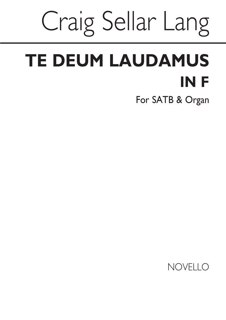 Te Deum Laudamus In F