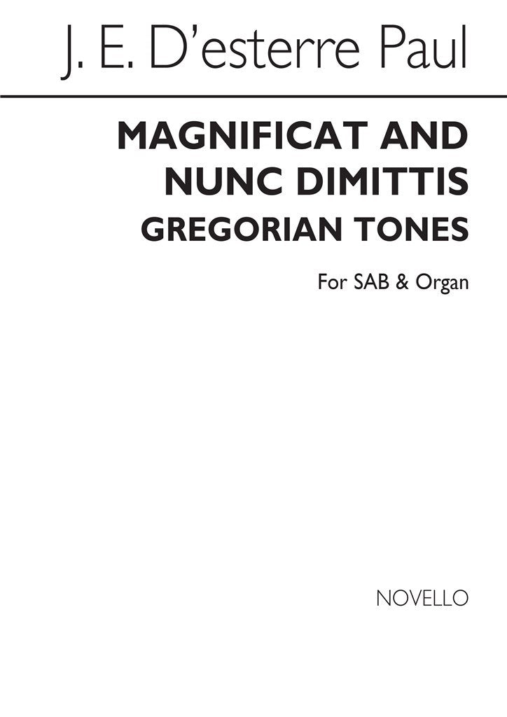 Magnificat And Nunc Dimittis (Gregorian Tones)