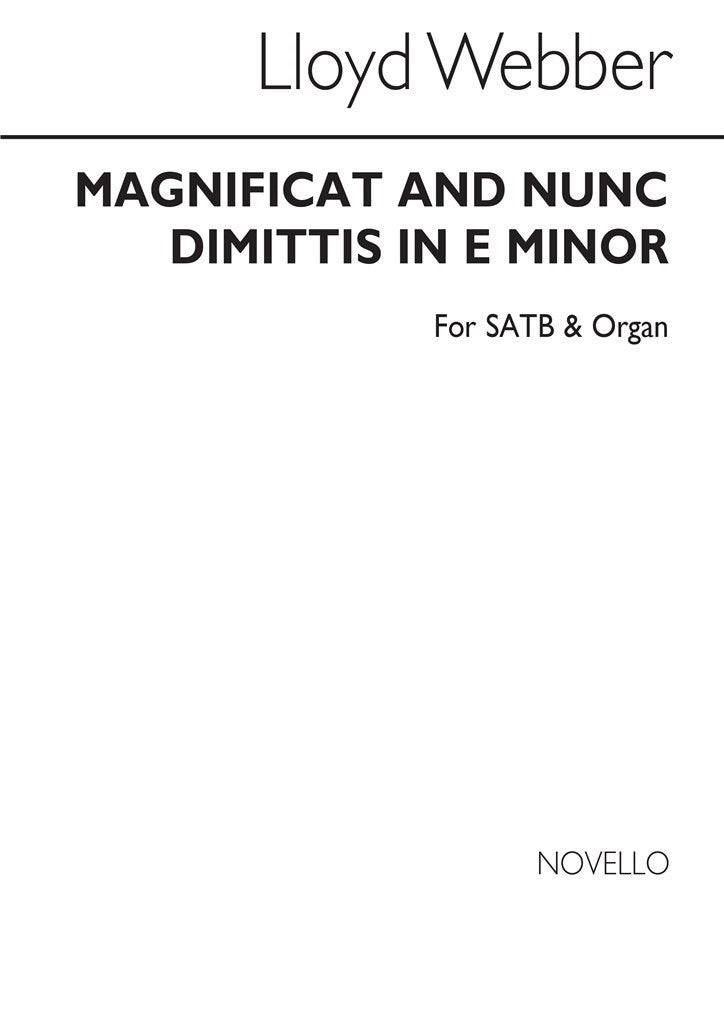 Magnificat and Nunc Dimittis In E Minor