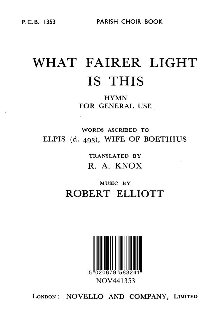 What Fairer Light Is This (Hymn)