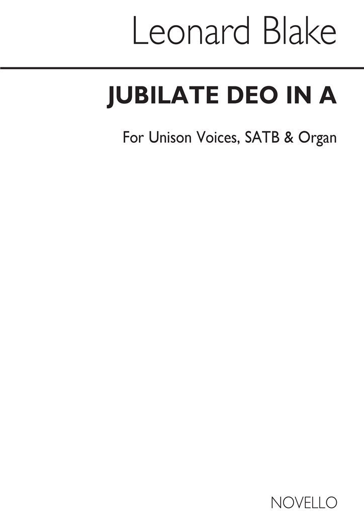 Jubilate Deo In A