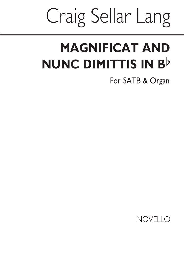 Magnificat And Nunc Dimittis In B Flat