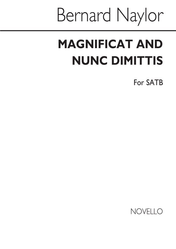 Magnificat And Nunc Dimittis Satb (Unaccompanied)