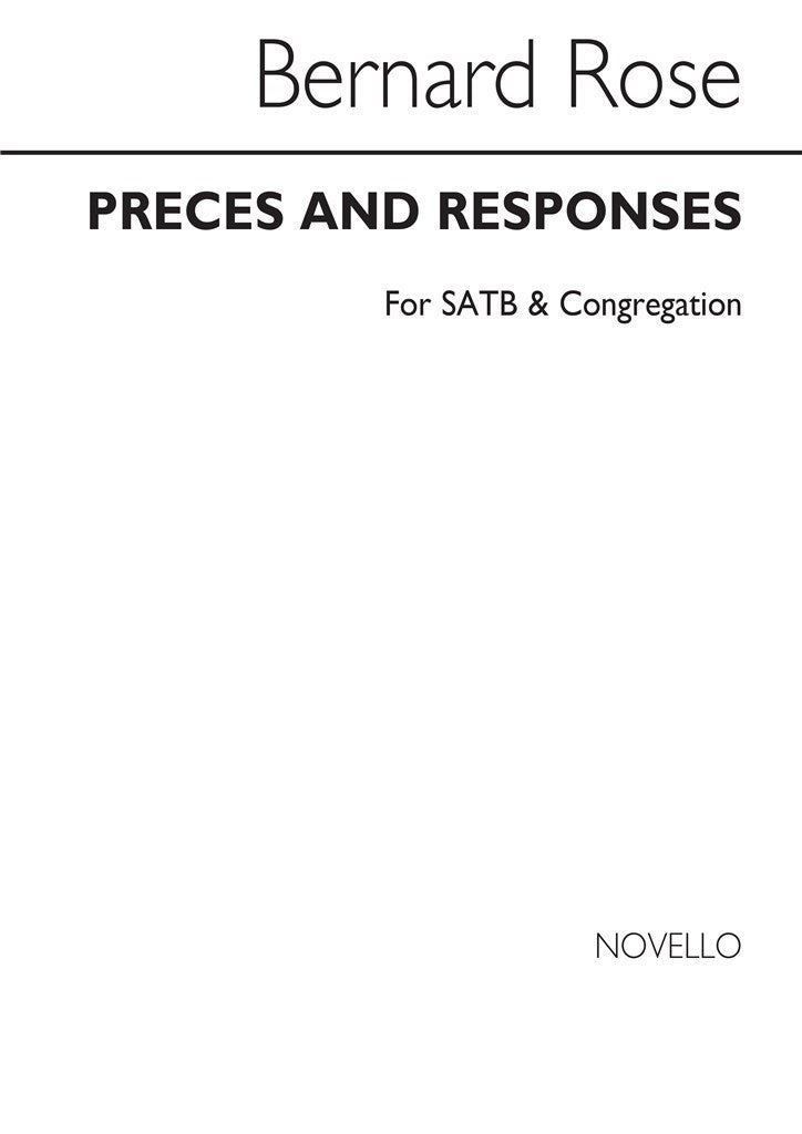 Preces And Responses  (SATB)