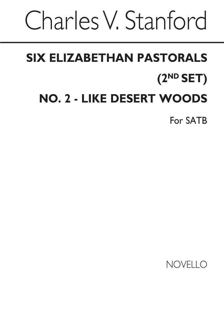 Like Desert Woods No2 Elizabethan Pastorals Set2