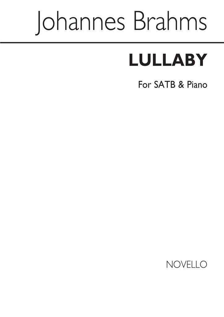 Lullaby (SATB and Piano)