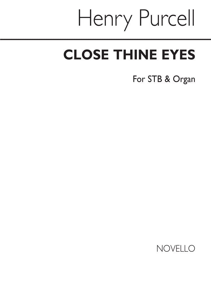 Close Thine Eyes (Vocal Score)