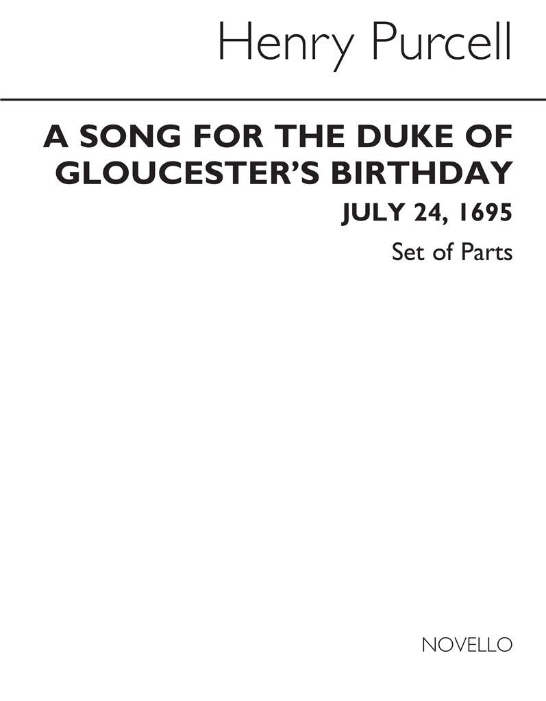 Song For The Duke of Gloucester's Birthday