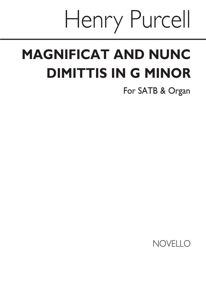 Magnificat and Nunc Dimittis In G Minor