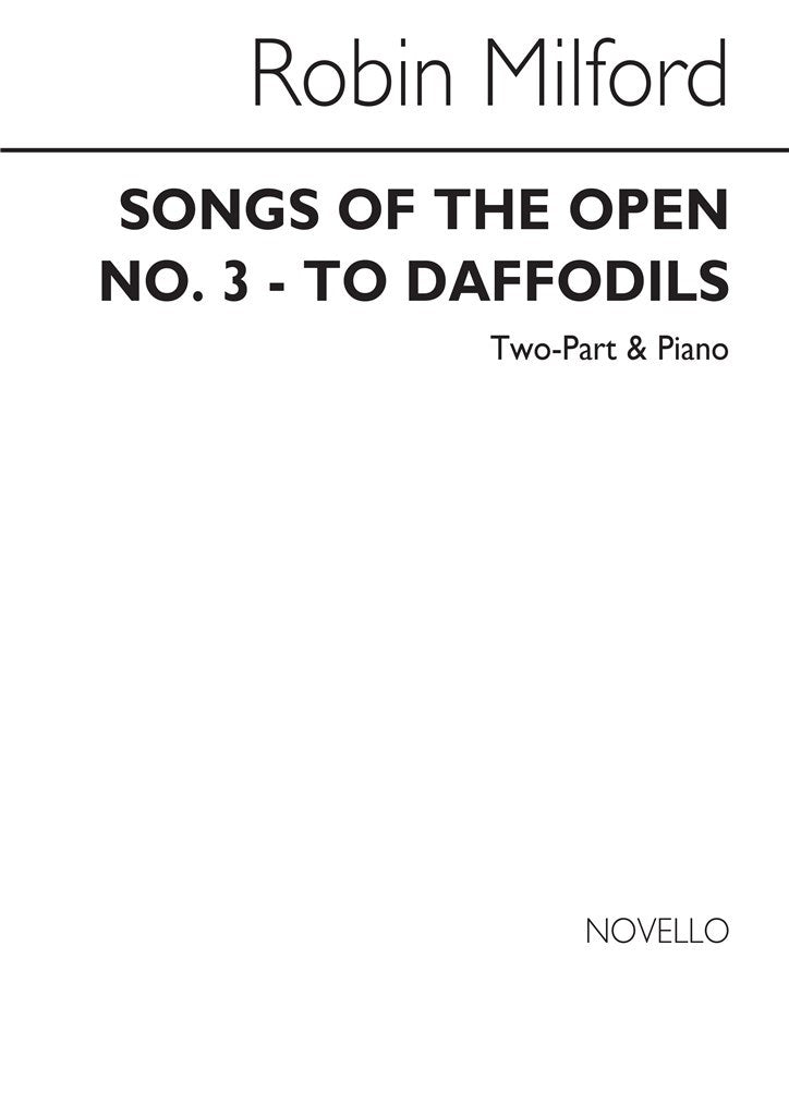 To Daffodils Op. 45 No.3