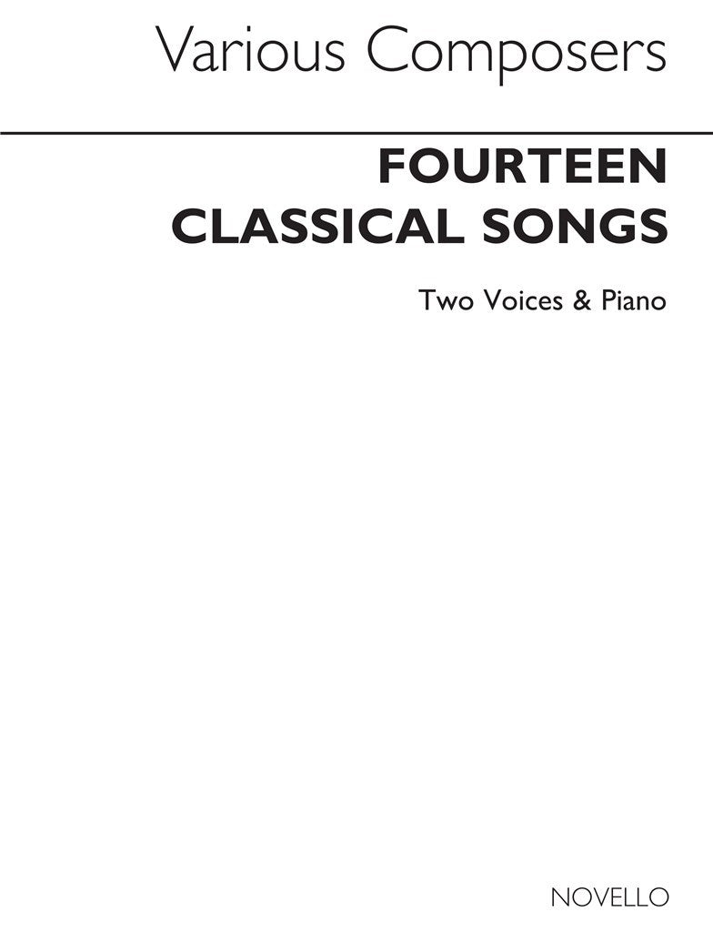 14 Classical 2 Part Songs By Various Composers