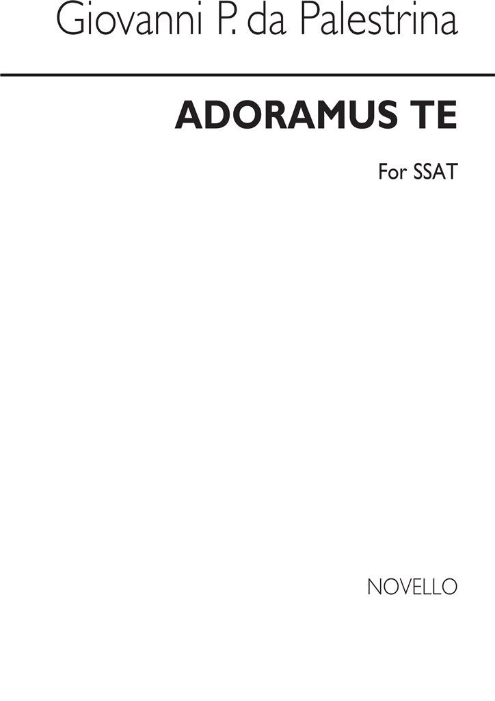 Adoramus Te (Choral Score)