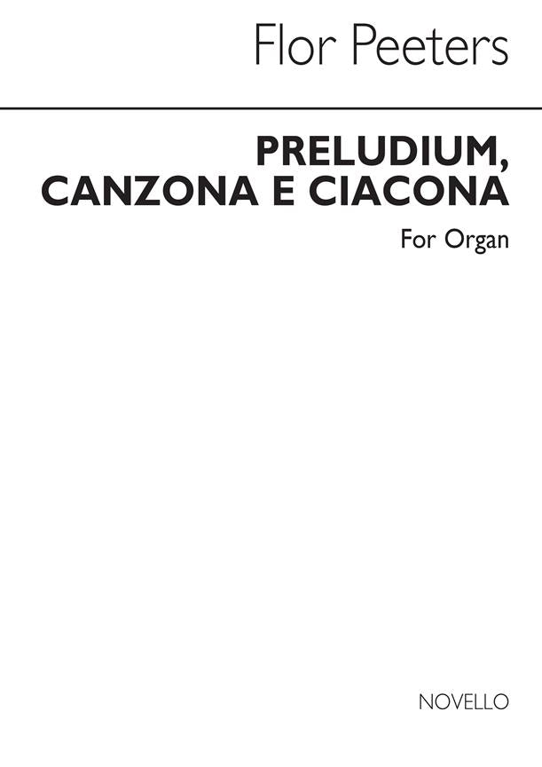 Preludium Canzona E Ciacona For