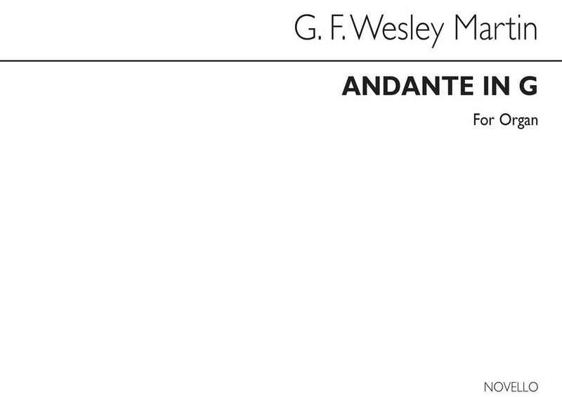 Andante in G Organ