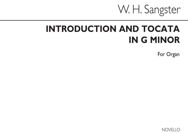 Introduction And Toccata in G Minor