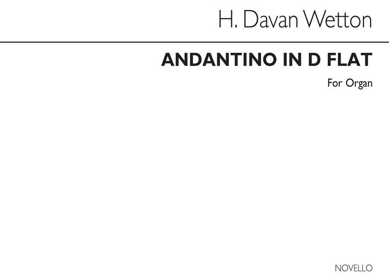 Andantino in D Flat - Organ