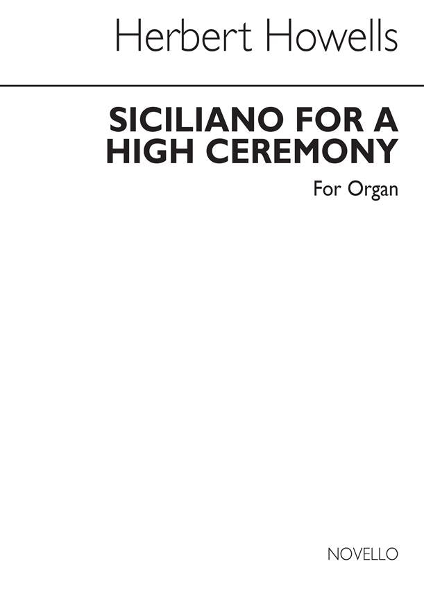 Siciliano for A High Ceremony