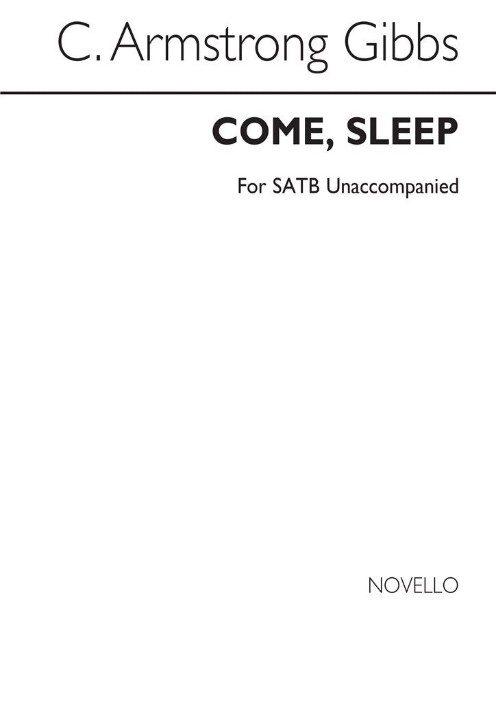 Sleep Satb (Unaccompanied)