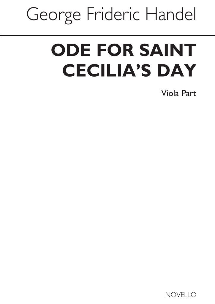 Ode For Saint Cecilia's Day (Viola part)