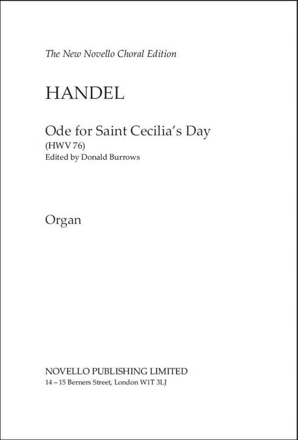 Ode for Saint Cecilia's Day