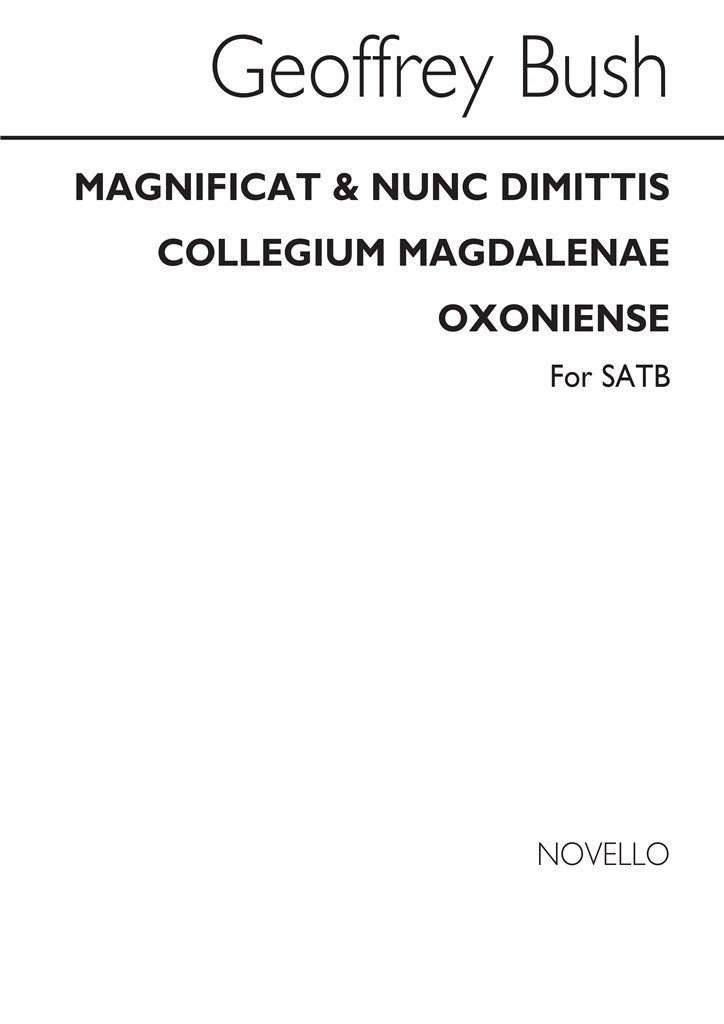 Magnificat & Nunc Coll Magdalanae