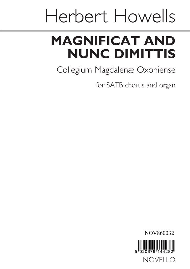 Magnificat and Nunc Dimittis "Collegium Magdelenae Oxoniense"