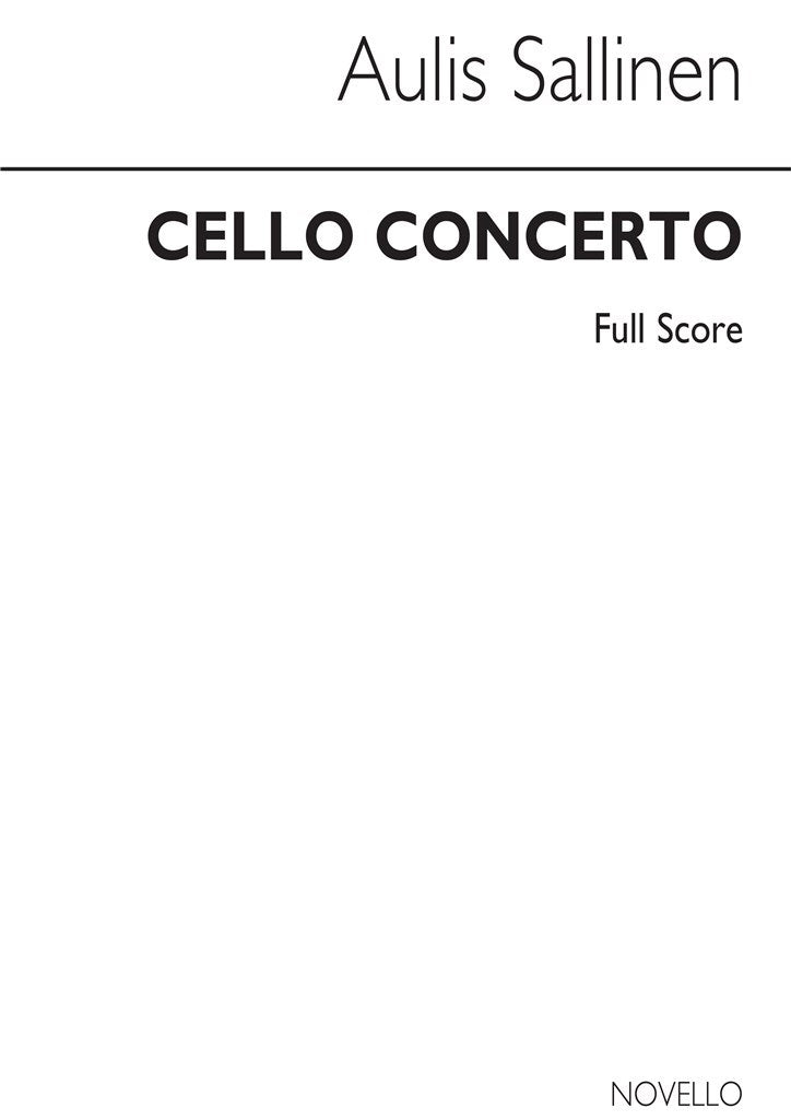 Concerto For Cello (Study Score)