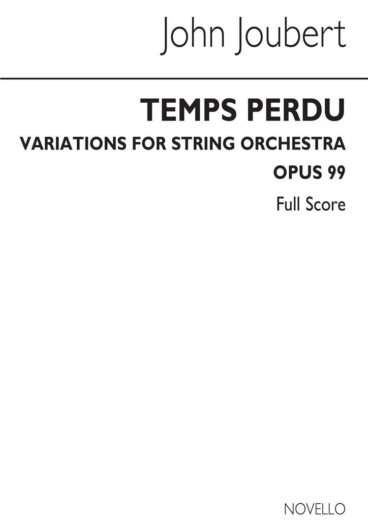 Temps Perdu Op.99