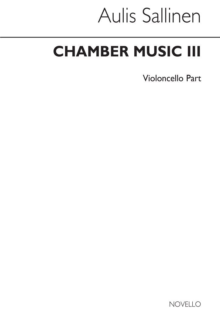 Chamber Music III (Cello Part)